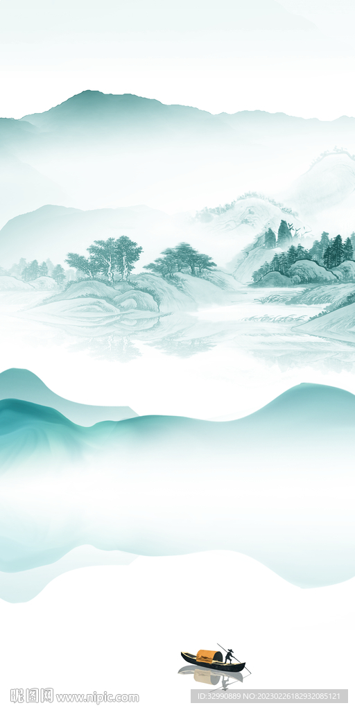 高清 简意中式玄关 tif分层