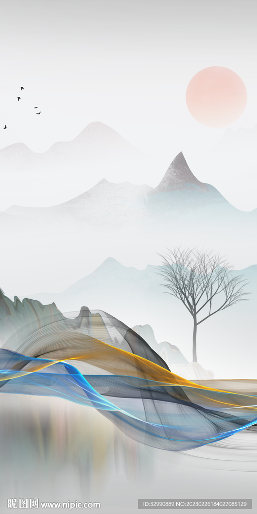 意境 最新玄关新画 Tif分层