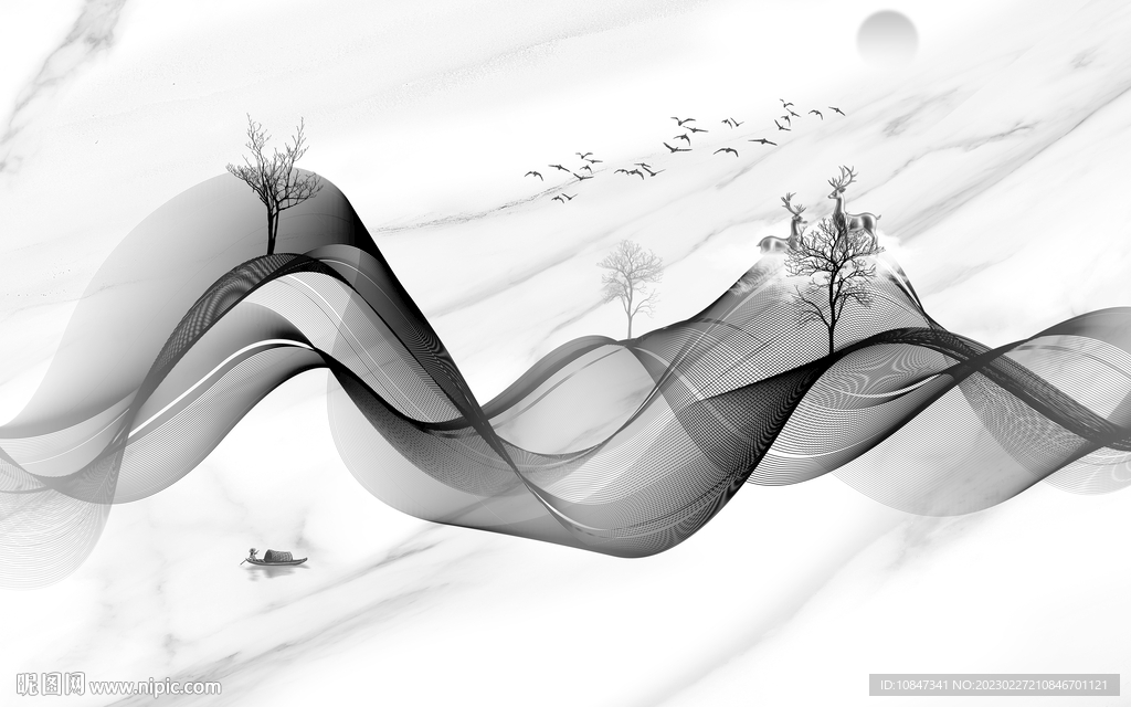 电视 灰色新装饰画 TIF分层