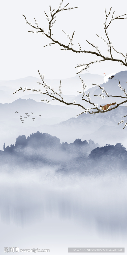 人气 山水意境玄关 TiF分层