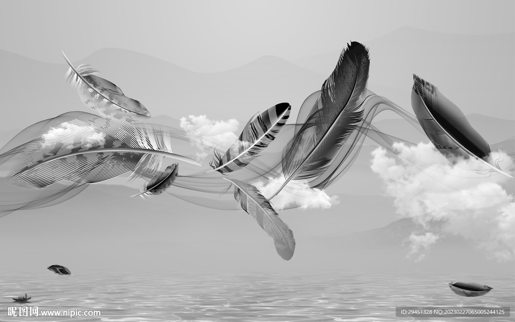 新品 沙发灰色画 Tif分层