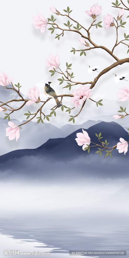 爆款 玄关中式框画 tiF分层