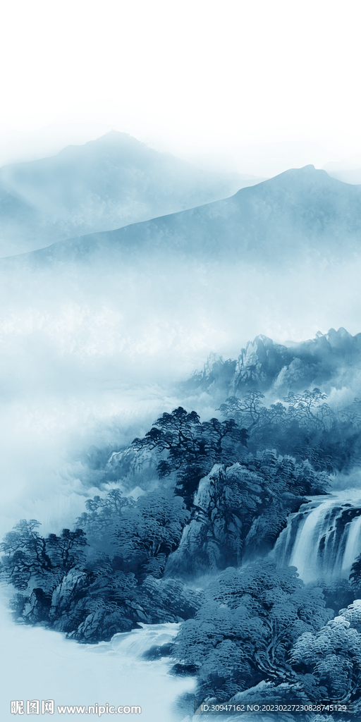 极简 玄关中式框画 tiF分层