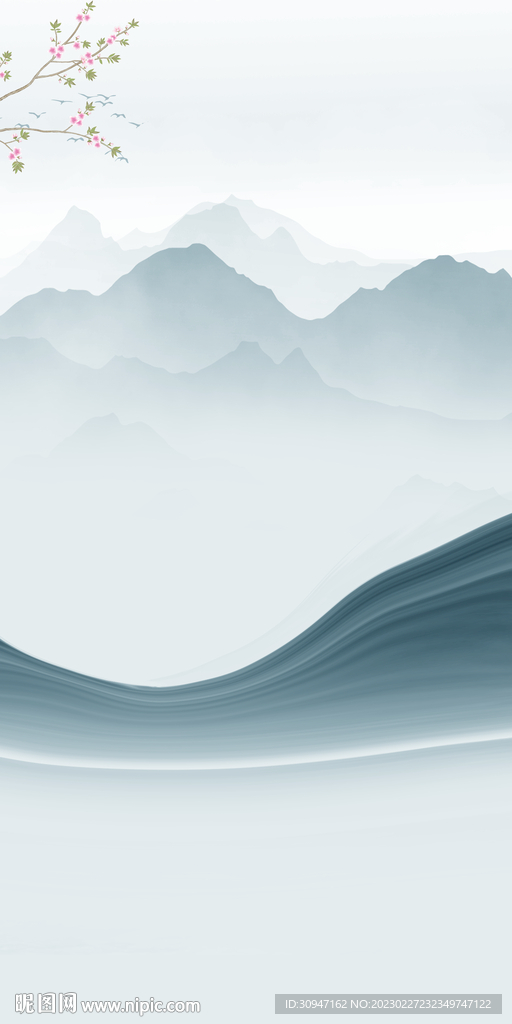 高清 玄关中式框画 tiF分层