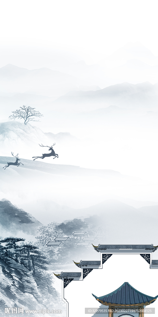 高清 中式爆款玄关 Tif分层