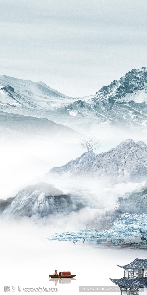 高档 中式爆款玄关 Tif分层