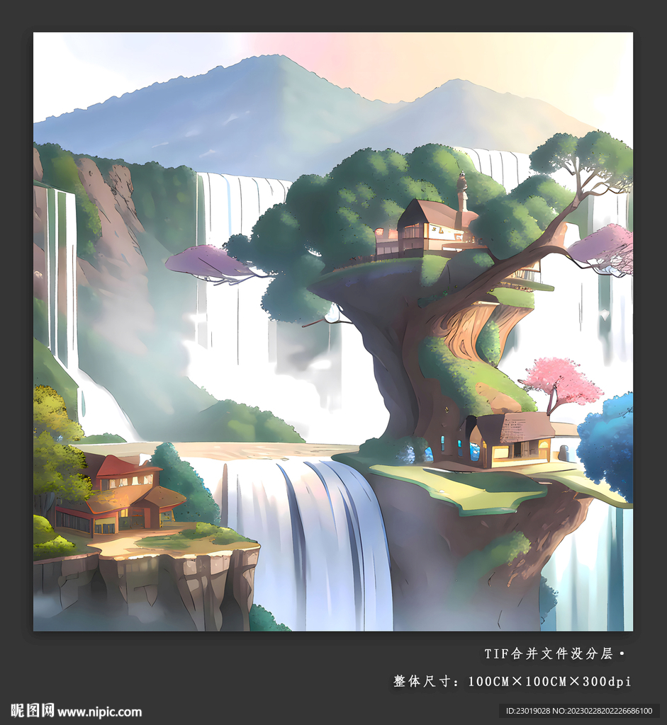 装饰画晶瓷画新中式