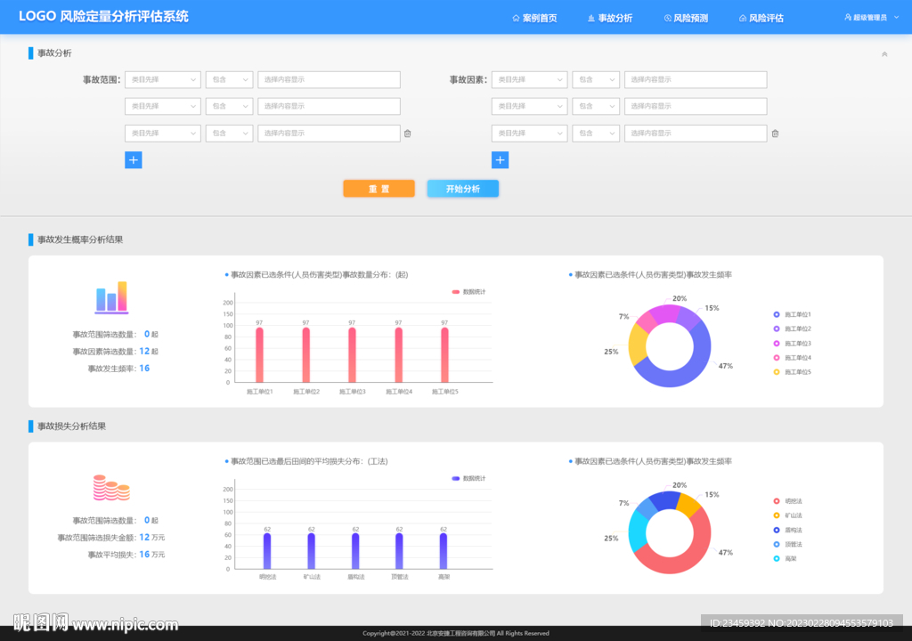 大气后台管理系统界面