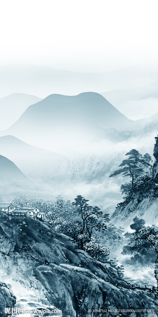 大气 高雅玄关框画 TiF分层