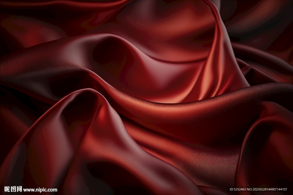 红色的绸缎
