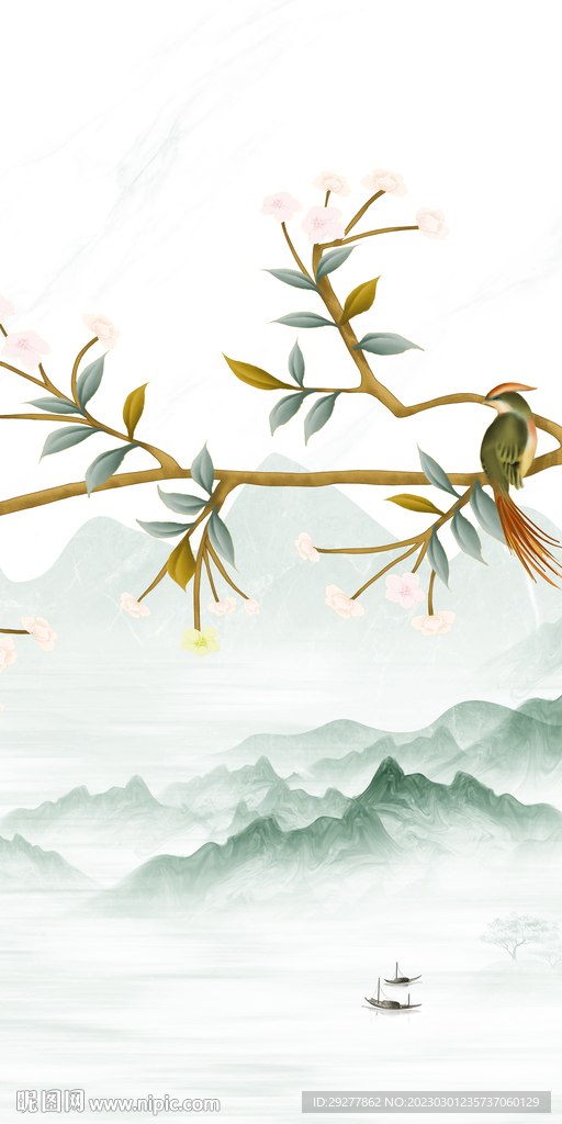 极简 新款山水玄关 tIF分层