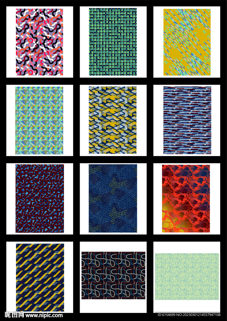 背景展板四方连续图案图片