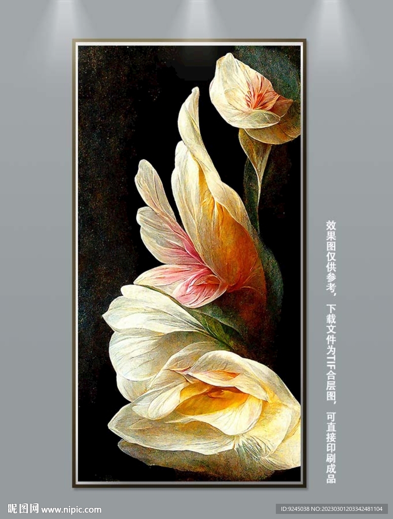 手绘古典欧式静物花卉装饰画