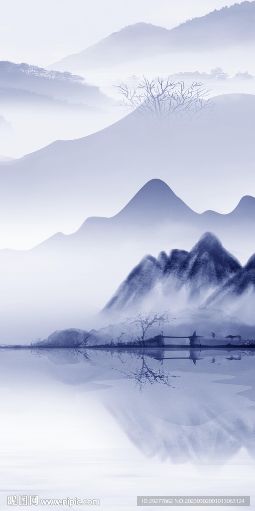 高端 新款山水玄关 tIF分层