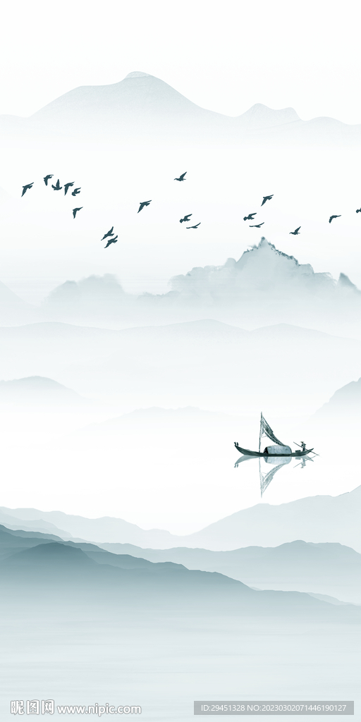 现代 中式新玄关画 tIf分层