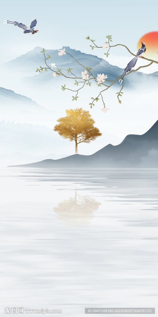 现代 中式新款玄关 tIf分层