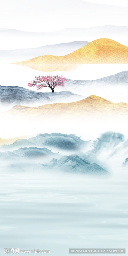 高档 现代新玄关画 tIf分层