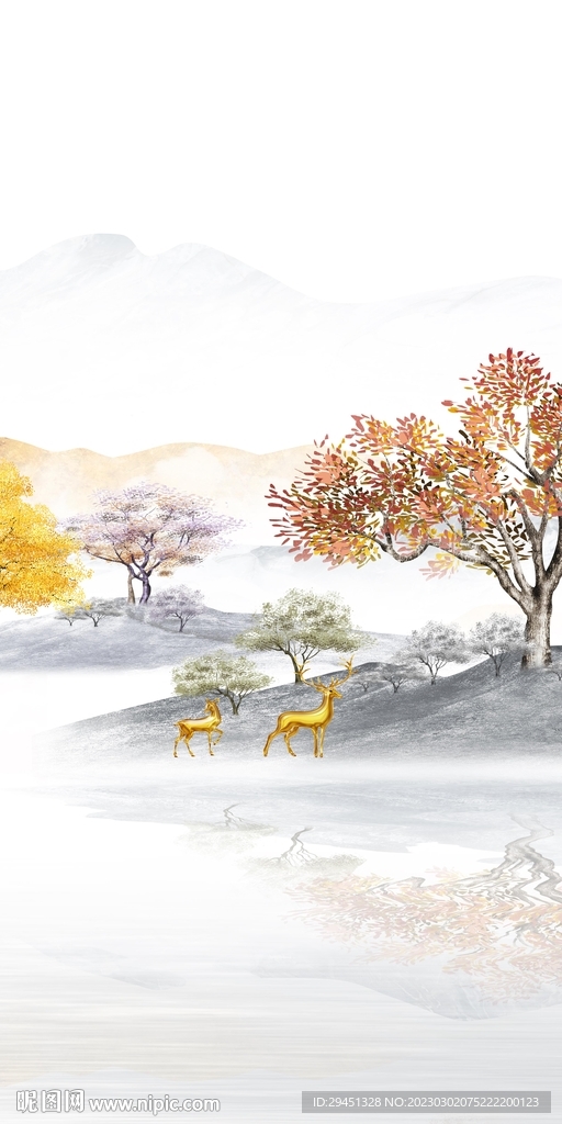 人气 高端新玄关画 tIf分层