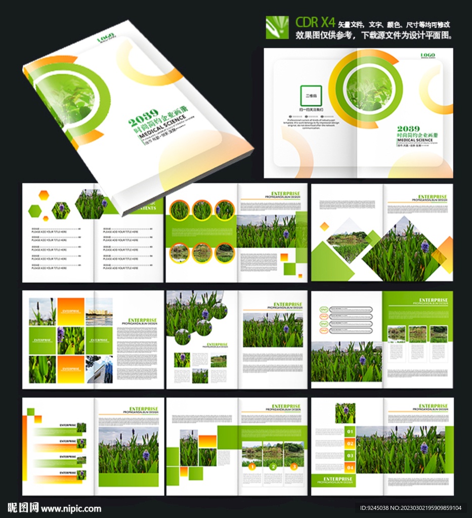 绿色农业农产品招商合作社画册