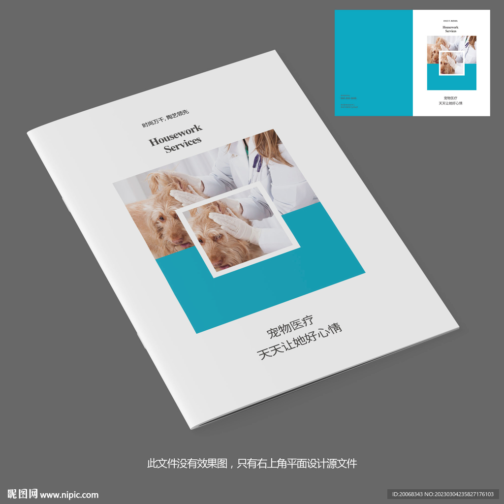 宠物医疗医院宣传册封面