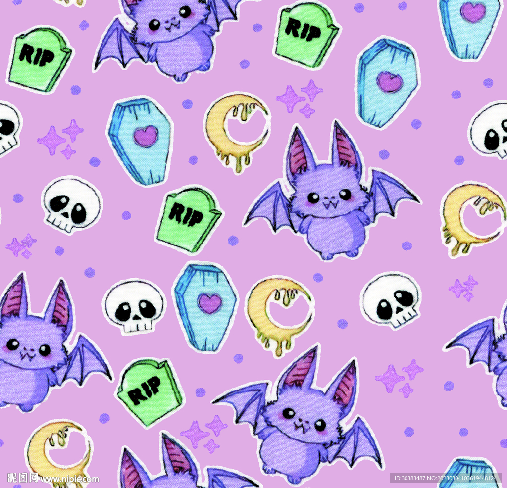 卡通 熊猫 蝙蝠