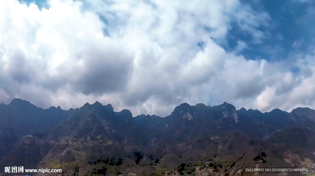 笔架山云雾延时摄影 