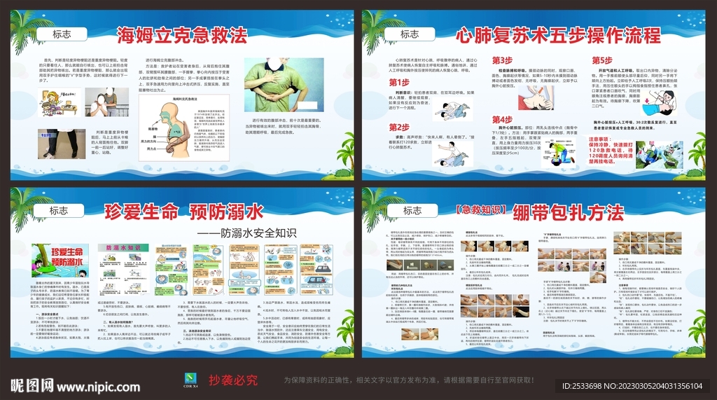 急救知识宣传展板