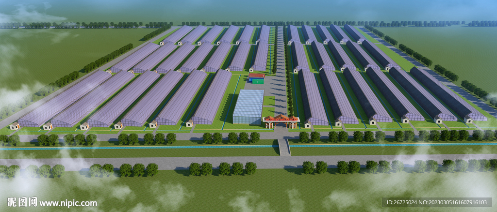 农业种植大棚设计案例效果图