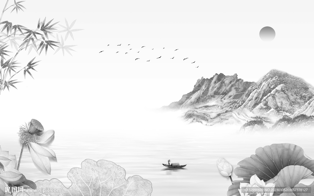 高端 热销新款山水 Tif分层