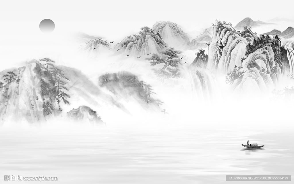 高雅 热销新款山水 Tif分层