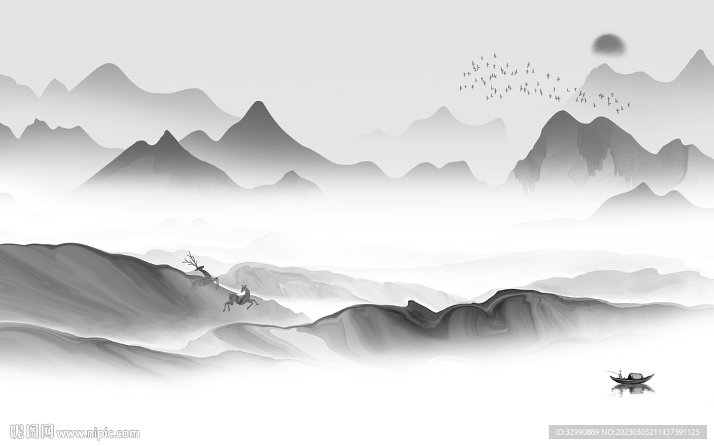 高清 热门大气山水 Tif分层