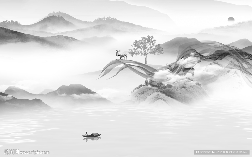 沙发 高端人气山水 Tif分层