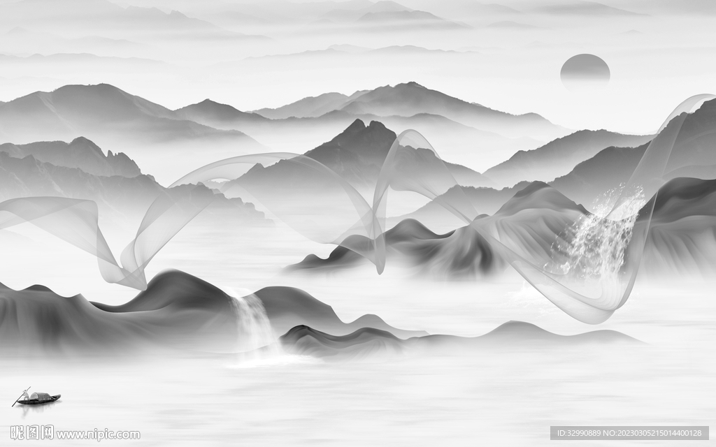 高档 高端人气山水 Tif分层