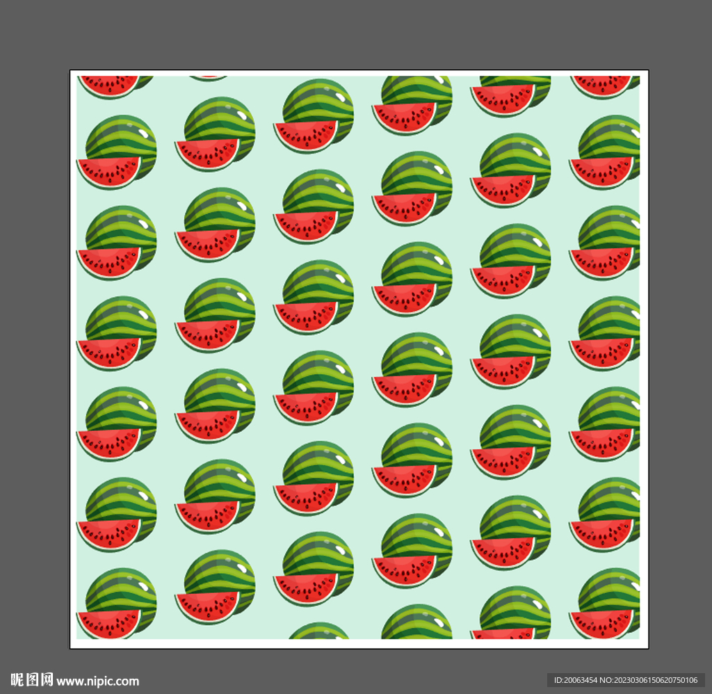 卡通西瓜底纹