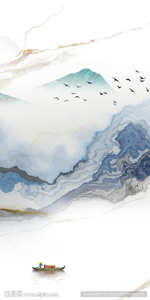 高端 新款风景玄关 tIf分层