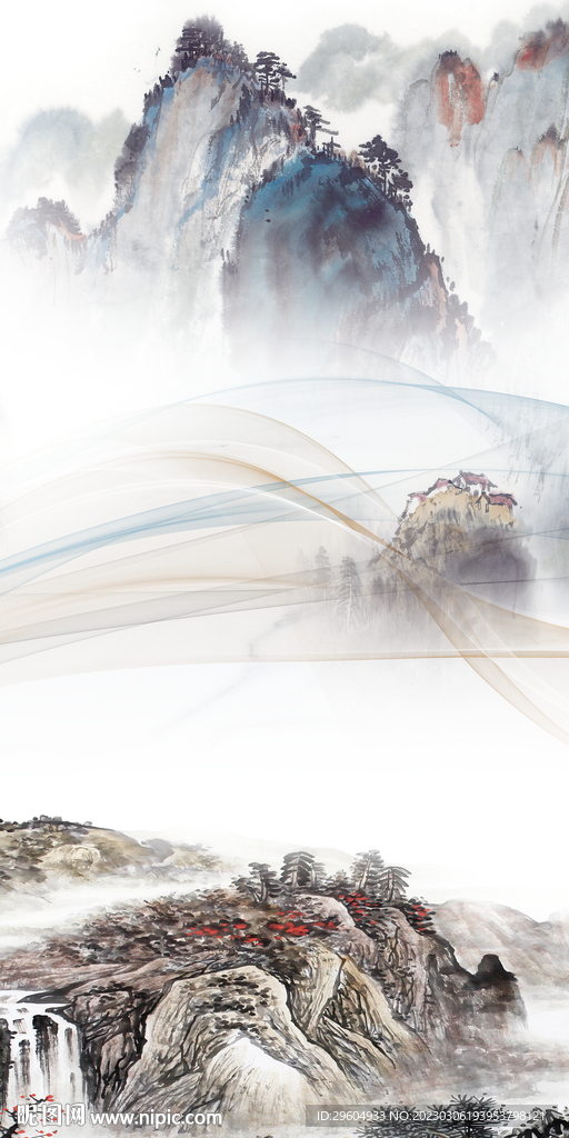 别墅 新款风景玄关 tIf分层