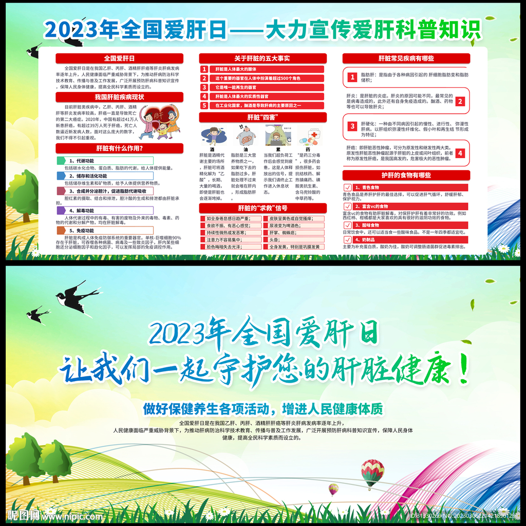 2023全国爱肝日宣传栏