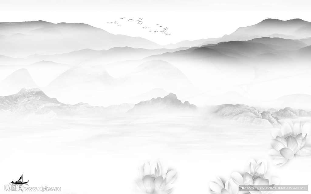 爆款 灰色新背景画 tIF分层