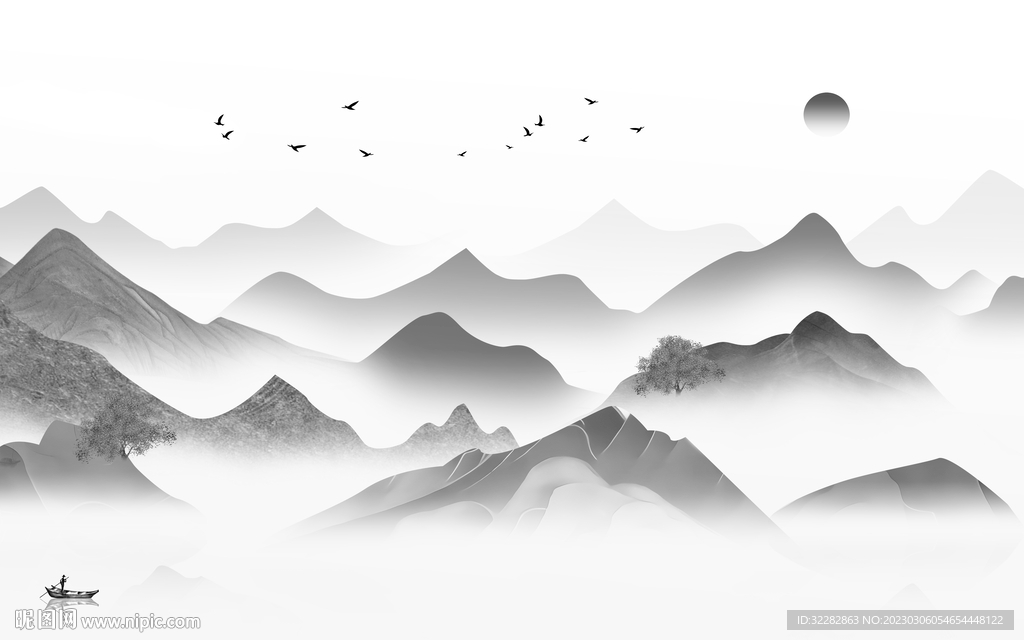 简约 灰色新背景画 tIF分层