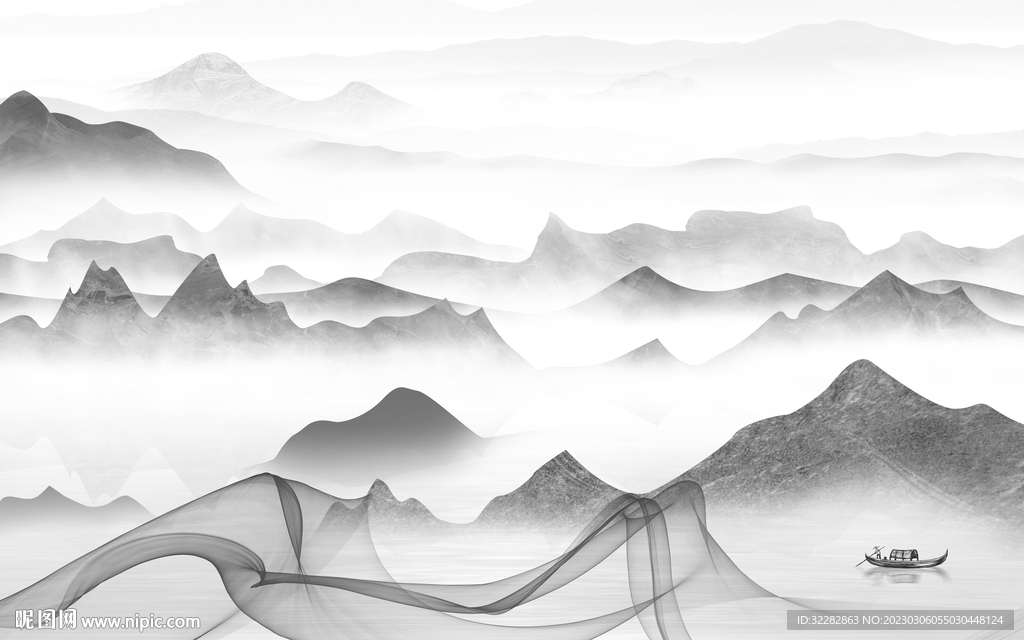 客厅 热门新无框画 tIF分层