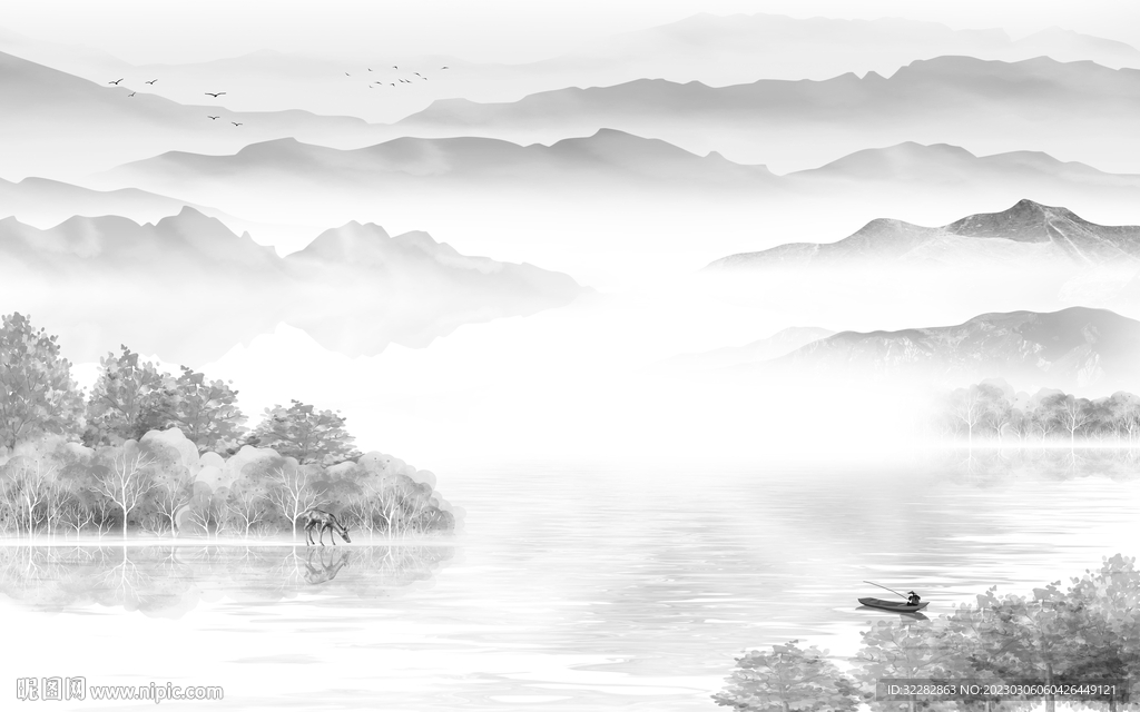 简约 热门新无框画 tIF分层