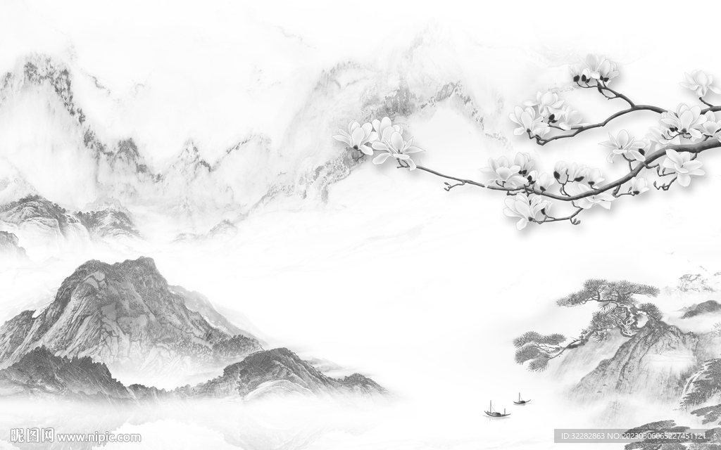 大气 热门新无框画 tIF分层