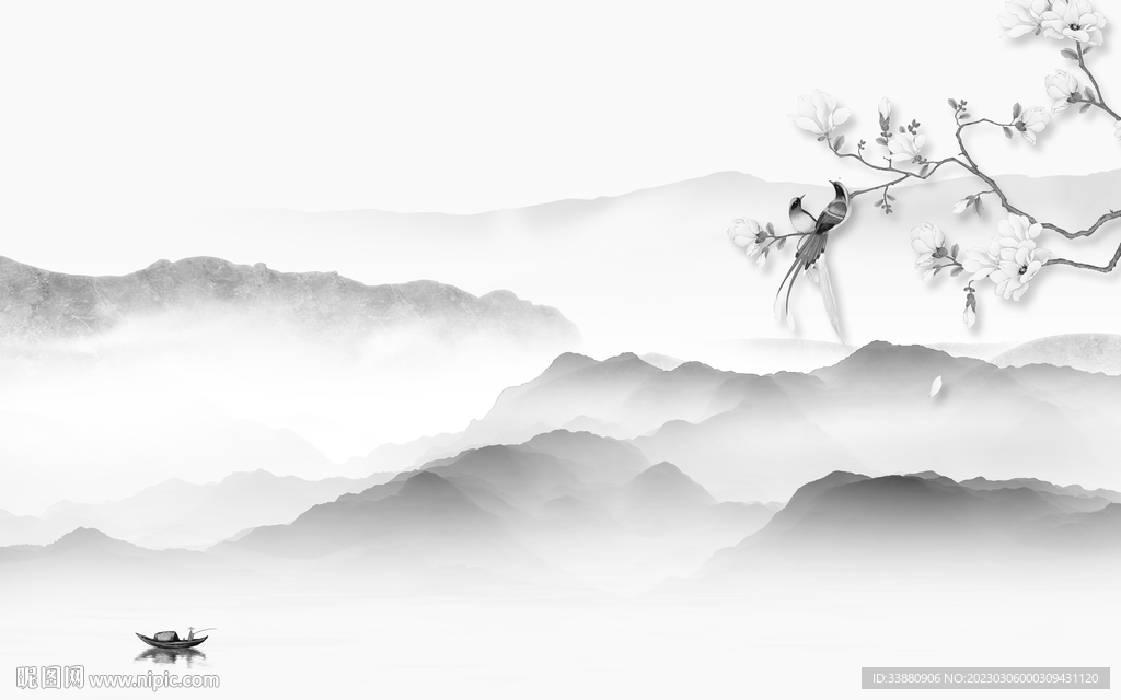 高雅 意境高端山水 tif分层