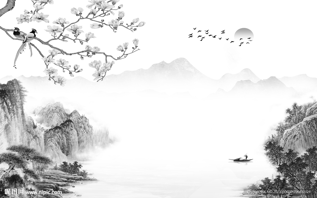 沙发 简奢高档山水 tif分层