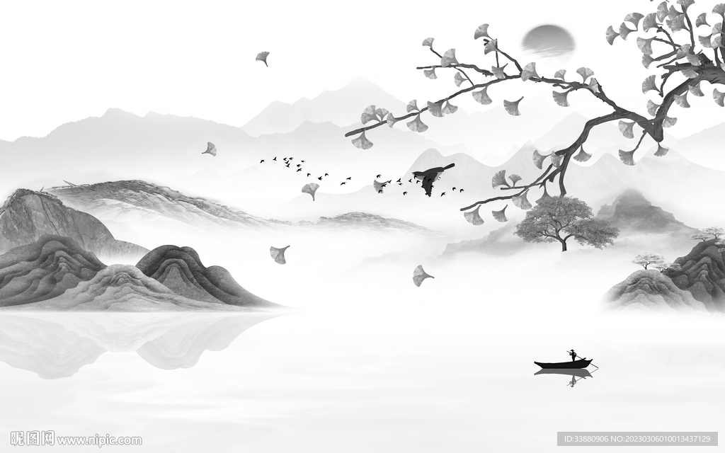 大气 简奢高档山水 tif分层