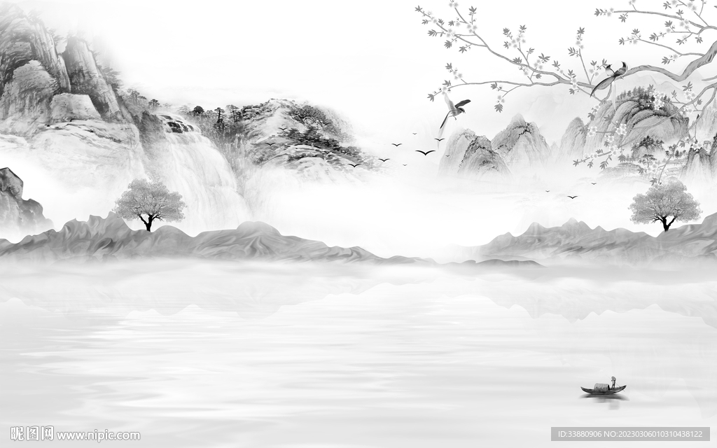 高清 新式高端山水 tif分层