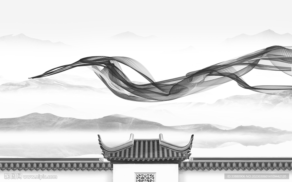 客厅 简奢高档山水 tif分层