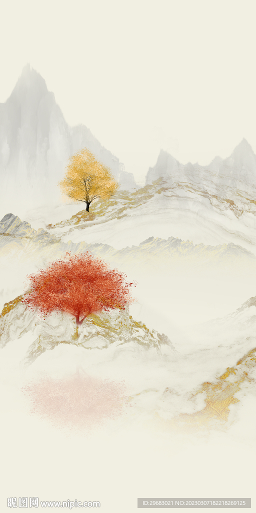 高档 轻奢新玄关画 tIF分层