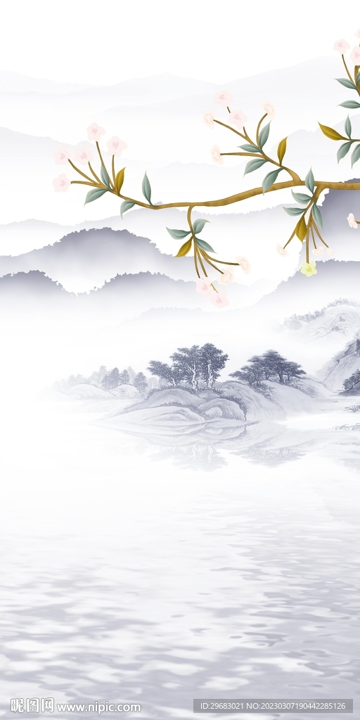 高雅 新款简意山水 tIf分层