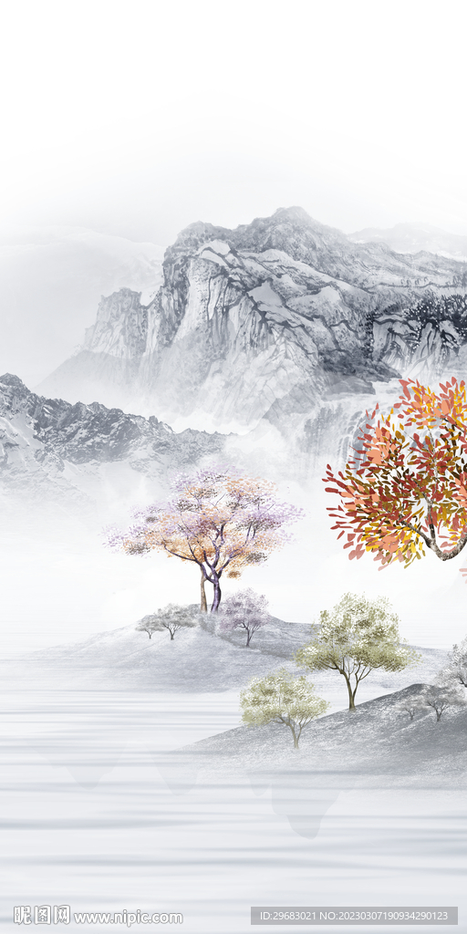 别墅 新款简意山水 tIf分层